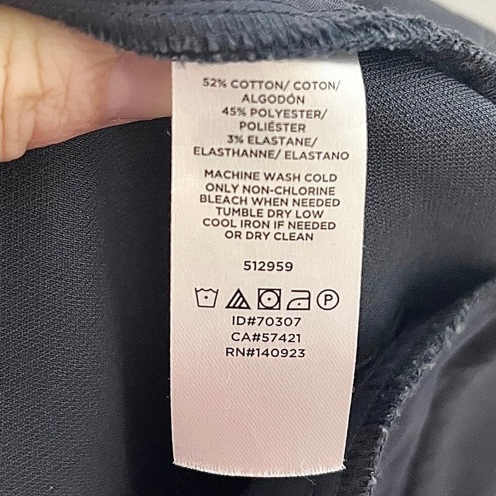 Loft Womens Skinny Ankle Dress Pants 8 Gray Stretch Mid Rise Cotton Blend Career - Picture 8 of 8